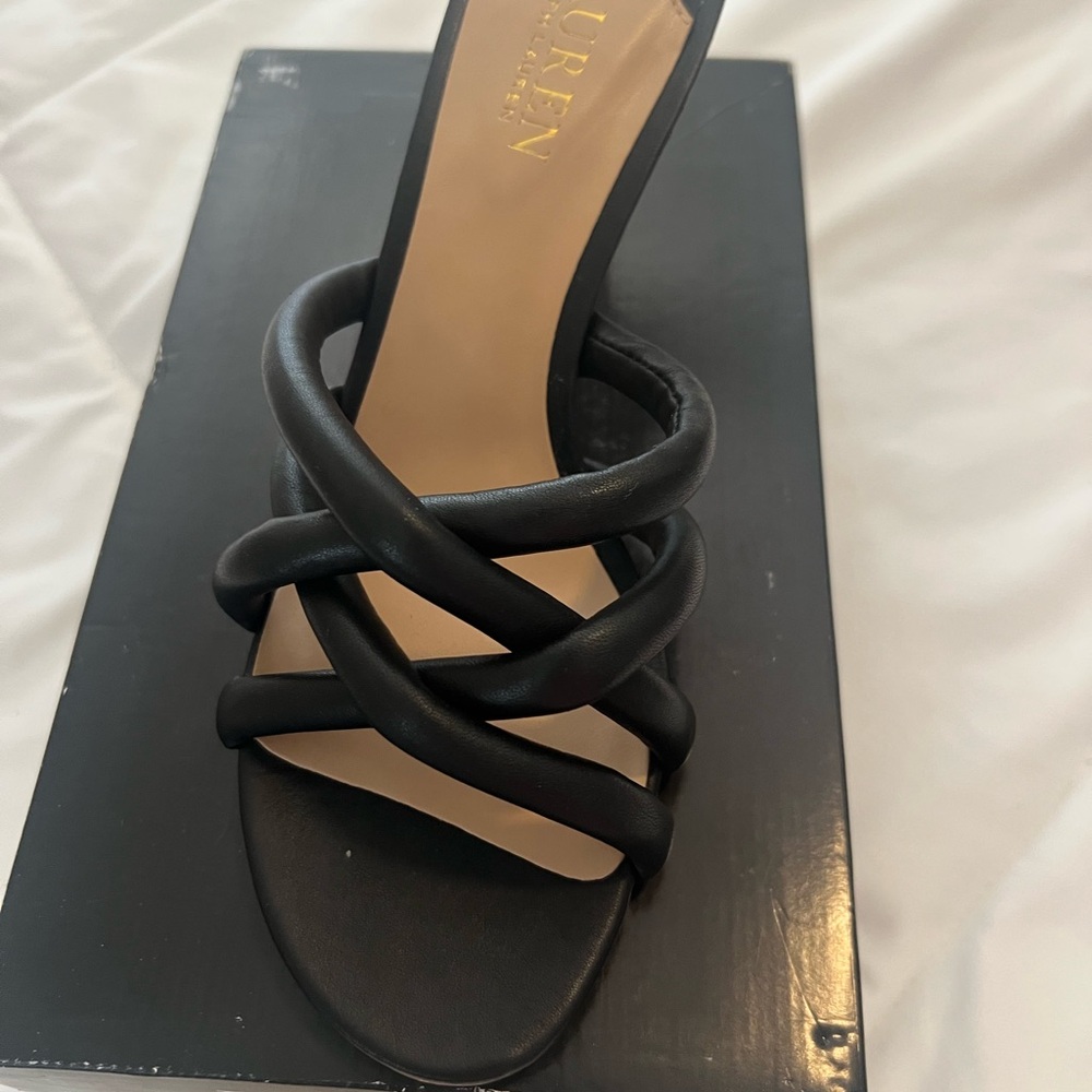 Ralph Lauren Black Sandals Elegant Design